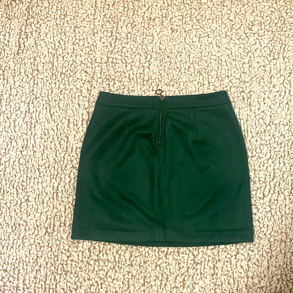Green Suede Vero Moda mini skirt